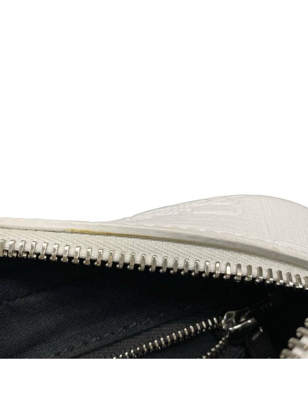 Balenciaga Shoulder Bag BB Monogram White Embossed Removable Strap Leather - Picture 13 of 15